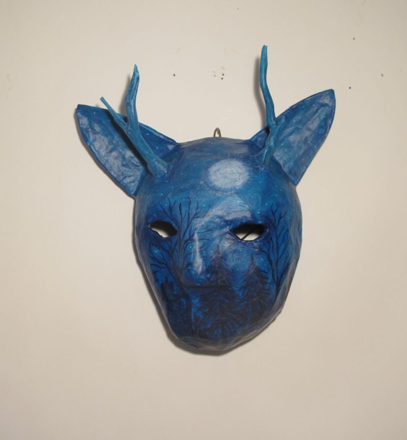Papier Mache, Twigs, Acrylic - 12H x 8W x 5D - 2021 - Collection of Don Tuski