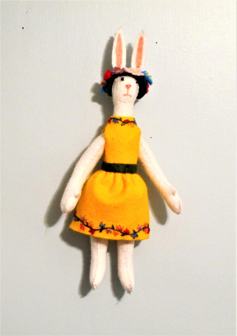 White Rabbit Girl with Green Hat 2017